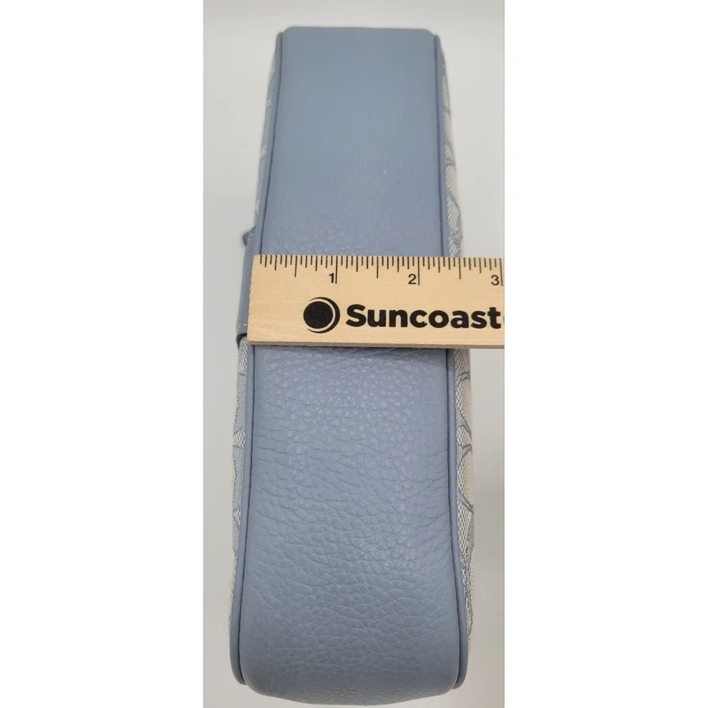 COACH Lonnie Crossbody Baguette Bag Signature Jacquard Marble/Blue Style 8306